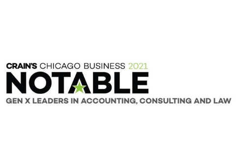 Crain's Chicago Business 2021 Notable Gen X Leaders in Accounting, Consulting and Law logo