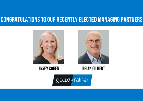 Congratulations Linsey Cohen, Brian Gilbert elected Managing Partners
